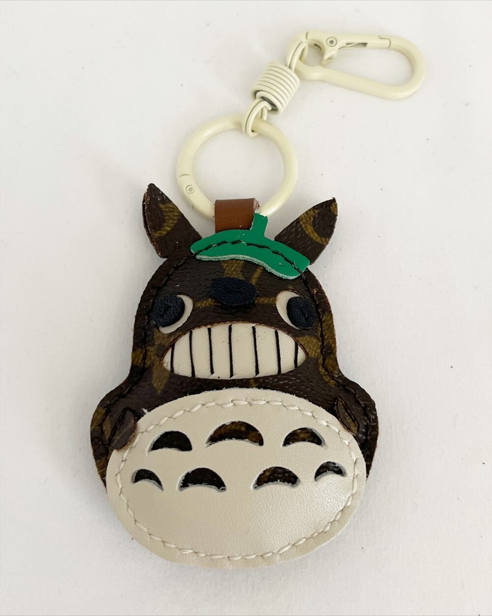 KEY CHAIN Charm Bag Charm Repurposed Handmade Authentic LV Leather